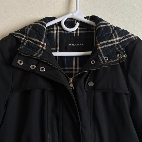 Size Med London Fog Hooded Thermolite Coat - Picture 4 of 9